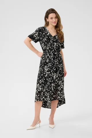 Kleid KAbeathe A-shape black white