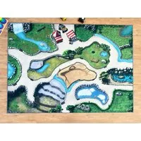 SkippiDoo Kinderteppich Spielteppich Zoo Größe: 200cm x 140cm, Wohnzimmer, Kinderzimmer, Spielzimmer