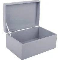 Creative Deco Holzkiste mit Deckel Groß Erinnerungsbox Baby Holzbox 30 x 20 x 14 cm, mit Scharnieren
