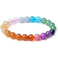 LuxusKollektion Perlenarmband Perlenarmband Damen Herren Edelsteine Naturstein Elastisch Chakra