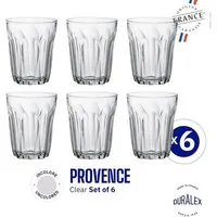 Bormioli Rocco Glas Duralex Provence Becher 160 ml 6er Set, Glas
