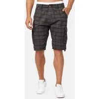 Indicode Cargoshorts Herren Monroe Cargo Cargo Shorts Herrenshorts mit 6 Taschen inkl. Gürtel