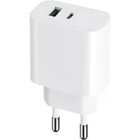 MaXlife 30W PD Quick Charge Schnell-Ladegerät 1x USB-C (Typ-C) und 1x USB weiß Schnelllade-Gerät