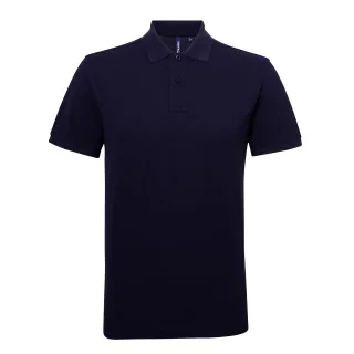 Asquith & Fox Herren-Kurzarm-Poloshirt aus einer Leistungsmischung (Navy)