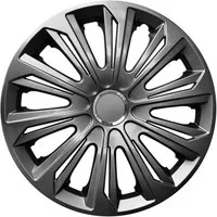 NRM Radkappe STRONG 15 Zoll in Graphite, 15 in Zoll, (4-St) Radzierblenden für Stahlfelgen Radkappen Satz 4er Set 15"