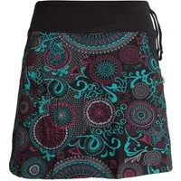 Vishes Minirock Rock bunt mit Mandalas und Blumen bedruckt Cacheur, Ethno, Goa, Hippie Style