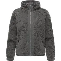 Ragwear Plüschjacke Nordicka II Sportliche Teddy-Fleecejacke mit verstellbarem Kragen