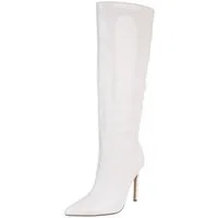 Ital-Design Kniehohe High Heels mit elegantem Design für besondere Anlässe High-Heel-Stiefel (90851790) Pfennig-/Stilettoabsatz Stiefel in Weiß