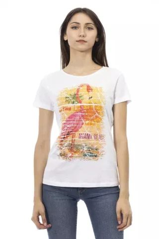 Trussardi Action Weiß Baumwolle Damen T-Shirt