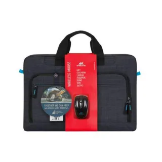 Rivacase 8058 Regent Tasche 17.3 schwarz + kabellose Maus
