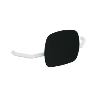 Hewi 801 Rückenstütze 801.51B907398 Wandabstand 230mm, matt, Lehne tiefschwarz, signalweiß