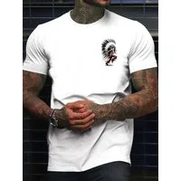 RMK T-Shirt Herren Print Shirt Rundhals kurzarm Streetwear