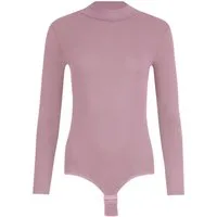 Evoni Stringbody Damen Bodysuit Langarm Halbkragen