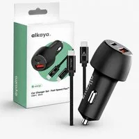 alkaya. Schnellladekabel KFZ Ladegerät USB C Auto Ladekabel Handy Autoladekabel, Für Xiaomi, Für Huawei, für Apple iPhone, für Samsung Galaxy, Für Google, Für Sony, USB-C, Für Apple, USB Typ C (100 cm), Zigarettenanzünder 48W schnellladegerät Datenka