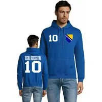 Blondie & Brownie Hoodie Herren Bosnia Bosnien Herzegowina Sport Hoodie Pullover Fußball Mit Kapuze