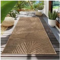 Teppium Teppich Natürlicher Jute-Optik Outdoor-Stil, Rechteckig, Höhe: 5 mm, Indoor Outdoor Teppich Wetterfest 3D Optik Wohnzimmer Küchen Terrasse
