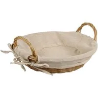 KESPER® Brotkorb Brotkorb mit Textilfutter, abnehmbar, Ø 23 x H 6 cm, (1-tlg)