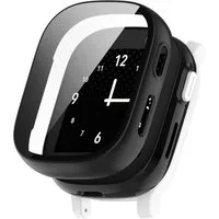 Wigento Smartwatch-Hülle Für Xplora X6 Play / X6 Children Schutz Hülle + 3D Hart Glas Schwarz