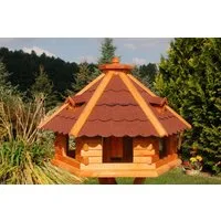 DSH DEKO SHOP HANNUSCH Vogelhaus Riesiges XXL Vogelhaus, Futterhaus 67 x 45 cm imprägniert