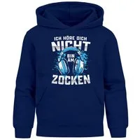 MoonWorks Hoodie Kinder Hoodie Jungen Gaming Spruch lustig Höre dich nicht bin am