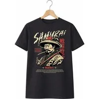 Banco T-Shirt Herren Samurai Shirt Print (Einzelartikel) Hochwertiger Grafik-Print, authentisches Samurai-Design