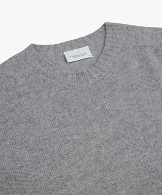 Profuomo - PULLOVER CREW NECK GREY Grau - Gr. - M