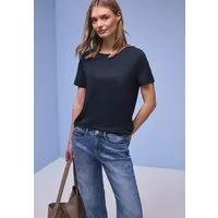 STREET ONE T-Shirt in Unifarbe
