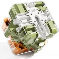 CLTYQ Lernspielzeug 3D-Maze Cube,Farbzuordnungsspiel, pädagogisches Sensorikspielzeug, 2-in-1 3D-Labyrinth mit integriertem Kugel-Maze-System,Lernspielzeug