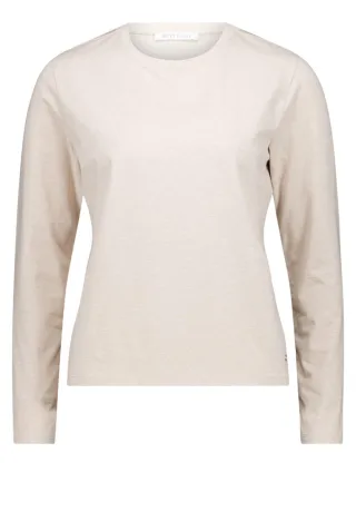 Betty & Co - Langarmshirt mit Rundhals beige - Gr. - XL
