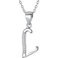 Morella Kette mit Anhänger Buchstabenkette Halskette ABC (1-tlg), Samtbeutel