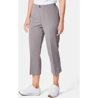 GOLDNER 7/8-Caprijeans Kurzgröße: Schlupfhose Martha, bi-elastisch, 3/4 Uni-Optik, elastischer Bund, moderner Schnitt