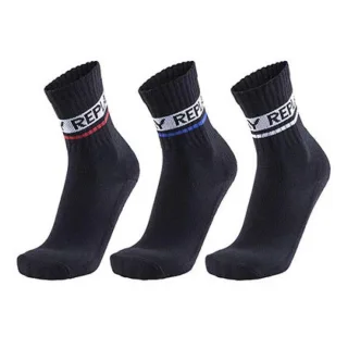 Replay - Socken für Herren/Damen Unisex - Tennis(3er-Pack) (Schwarz)