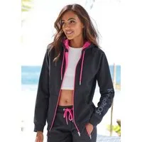 KangaROOS Sweatjacke mit kontrastfarbenen Details, Loungewear