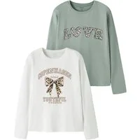 Name It Langarmshirt NKFVEEN 2P LS NREG TOP (Packung, 2-tlg) Baumwolle, regular fit