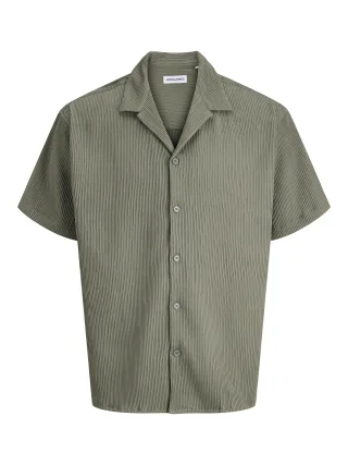 JACK&JONES - JJEHARRISON RESORT SHIRT SS SN dusty olive - Gr. - XL