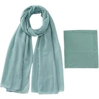 Zaewry Modeschal 2 Stück Hijab Kopftuch Für Damen,Chiffon Hijab Set, Modern Kopftücher