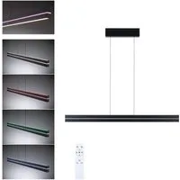 Paulmann LED Pendelleuchte Raiko RGBW+ 2300lm / 370lm 19W / 6W Schwarz, LED fest integriert, Tageslichtweiß, dimmbar