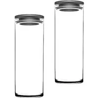 Pasabahce Vorratsglas 2er Set mit transparentem Design, 1230ml, Hitzebeständig, (2-tlg)