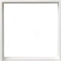 Adapterrahmen mit quadratischem Ausschnitt für Geräte mit Abdeckung 50 x 50 mm weiß (glänzend), Retail