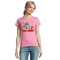 Blondie & Brownie T-Shirt Damen Fun Fan Tom Jerry Katze Maús Cartoon Comic in vielen Farben