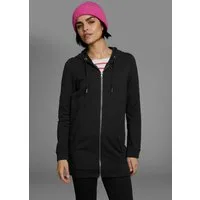 Flashlights Sweatjacke in langer Form mit Zipper