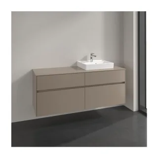 Villeroy und Boch Collaro Waschtischunterschrank C07500VM 140x54,8x50cm, Waschtisch rechts, taupe