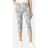 STOOKER WOMEN 7/8-Hose Tahiti Print Capri Slim Fit Capri Slim Fit Casual Clean Wash für Damen