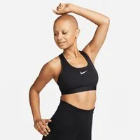 Nike Sport-BH W NK SWSH MED SPT BRA mit klassischem Swoosh-Design