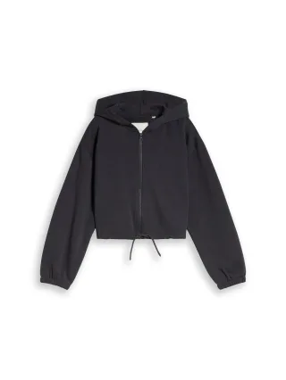 tom tailor kids - Cropped Hoodie Sweatjacke aus Baumwolle coal grey - Gr. - 176