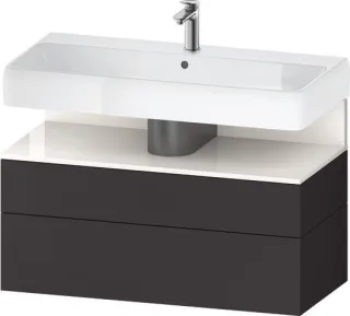 Duravit Qatego Waschtischunterbau wandhängend Graphit Supermatt 990x470x590 mm - QA4395022800010 QA4395022800010