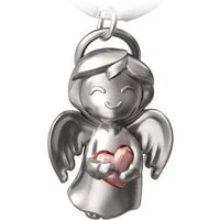 FABACH Schlüsselanhänger " Schutzengel Shiny" - Engel Glücksbringer - Glücksengel mit Herz