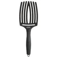 OLIVIA GARDEN Haarbürste Olivia Garden Fingerbrush Care Iconic Boar&Nylon Schwarz Large