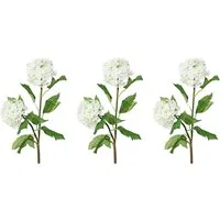 Kunstblume Schneeballzweig Mohn, Creativ green, Höhe 49 cm