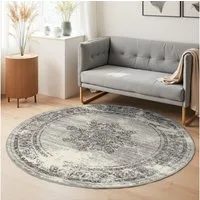HANSE Home Teppich Lydia, rund, Höhe: 9 mm, Wohnzimmer, Schlafzimmer, Flur, Kurzflor, orientalisch, Vintage, weich